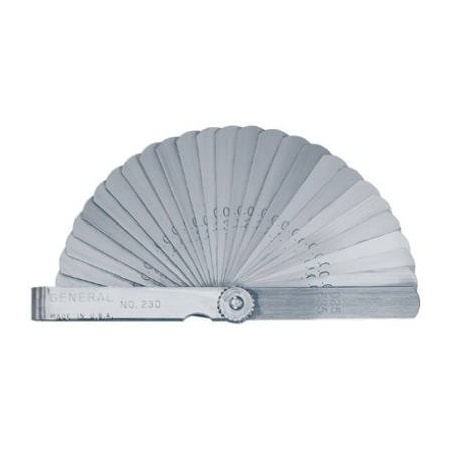 General Tools Mfg 26 Leaf Feeler Gauge 230